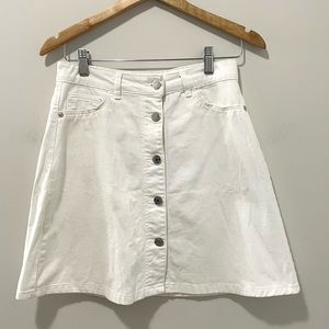 Noisy May, Mini Skirt, A-Line, Small, White